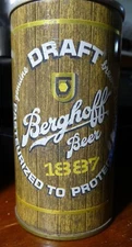 Berghoff "1887" Pull Tab Top Beer Can Walter PUEBLO CO