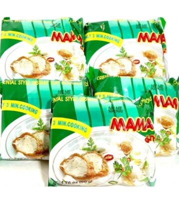 Mama Oriental Style Instant Flat Noodles Clear Soup 1.76 oz x 5 Packs~ US SELLER