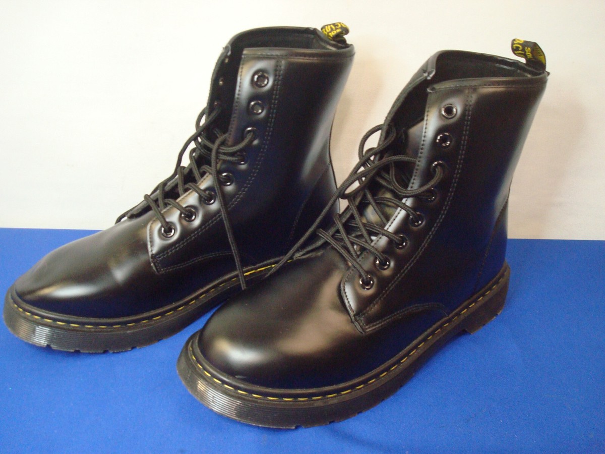 Marke NIIH Bouncing Soles Black Leather Boots, Women's Size Marke NIIH Bouncing Soles Black Leather Boots, Women's Size