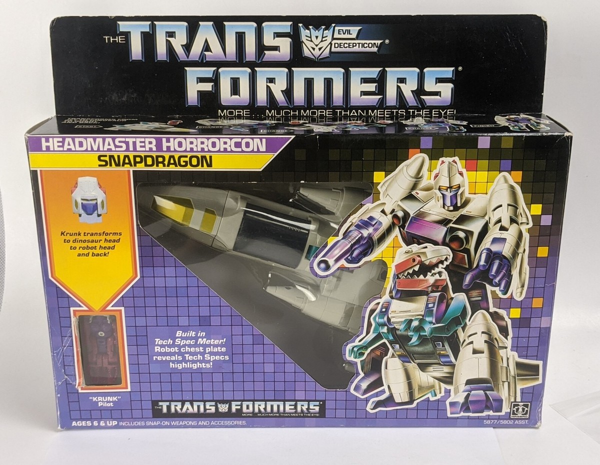 トランスフォーマー G1 Snapdragon 1987 Hasbro Transformers Original G1 Headmaster Snapdragon MIB