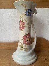 Signed E Radford Vase Hand Painted Floral Pattern  Height - Damaged