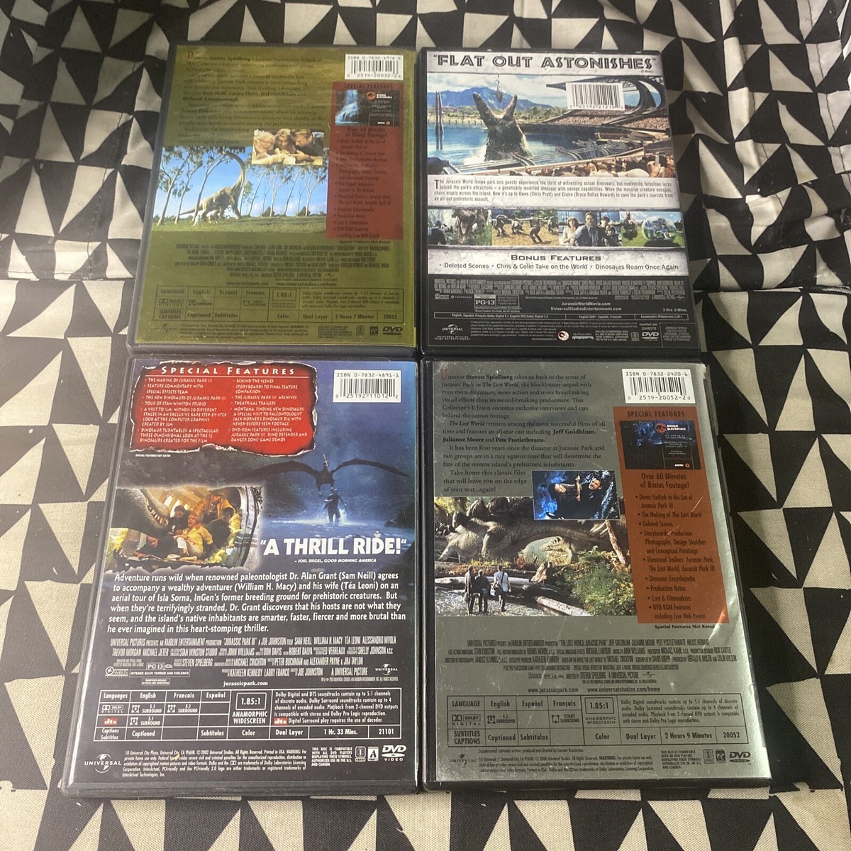 Jurassic Park / World Dvd Lot Of 4 25192110122| eBay