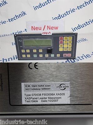 Stein Sohn XAS Panel Leader Messroom 070538 F503006A XAS05