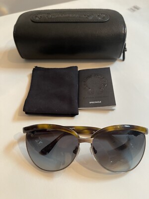 Chrome Hearts Women s Sunglasses Ghoul Girl, Tortoise Shell Frame, Zeiss Lenses