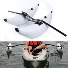 2Pcs PVC Kayak Canoe Boat Fishing Outrigger Standing Stabilizer  Ama Kit White
