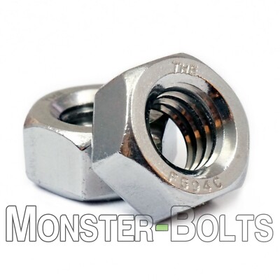 Stainless Steel Hex Machine Screw Nuts 0-80 2-56 3-48 4-40 6-32 8-32 10-24 10-32
