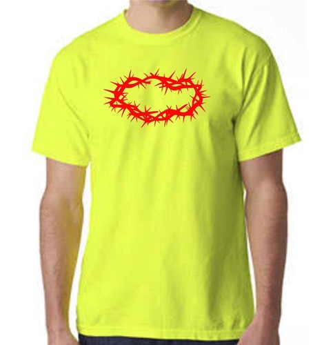 NUEVA CAMISETA PARA HOMBRE CORONA DE ESPINAS IMPRESA CRISTIANO JESUS FE AMOR BIBLIA S~5XL - Imagen 10 de 19