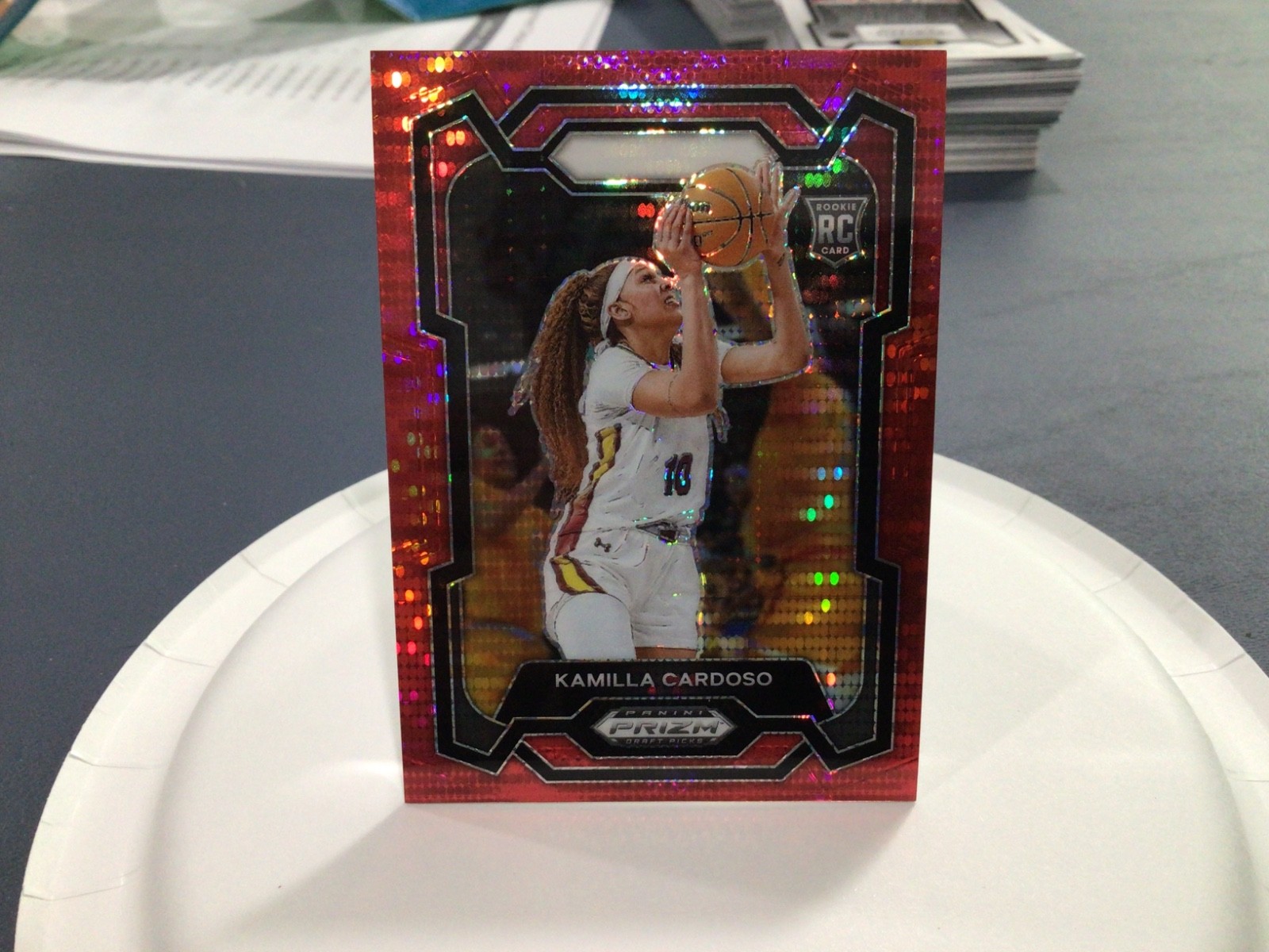 2024 PANINI PRIZM DRAFT PICKS BASKETBALL RED PULSAR 59 KAMILLA CARDOSO 133/299