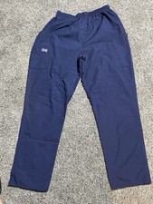 Women  s Cherokee Workwear Cargo Scrub Pants Medium Navy Blue Style 4200