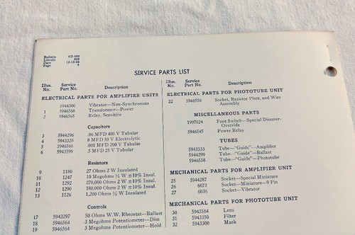 1959 Lincoln Continental Capri Original GM Autronic Eye Service/Repair Info NOS - Picture 3 of 3