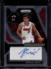 2023-24 Panini Prizm Nikola Jovic Signatures Auto Autograph #SIG-JOV Heat
