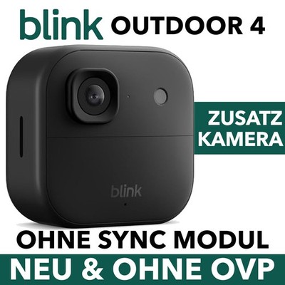 Blink Outdoor 4 Außenkamera HD WLAN Add-on Kabellose Zusatzkamera IP65 Alexa NEU