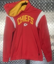 Nike Kansas City Chiefs Therma-FIT Hoodie Mens L Red Gold NFL Football