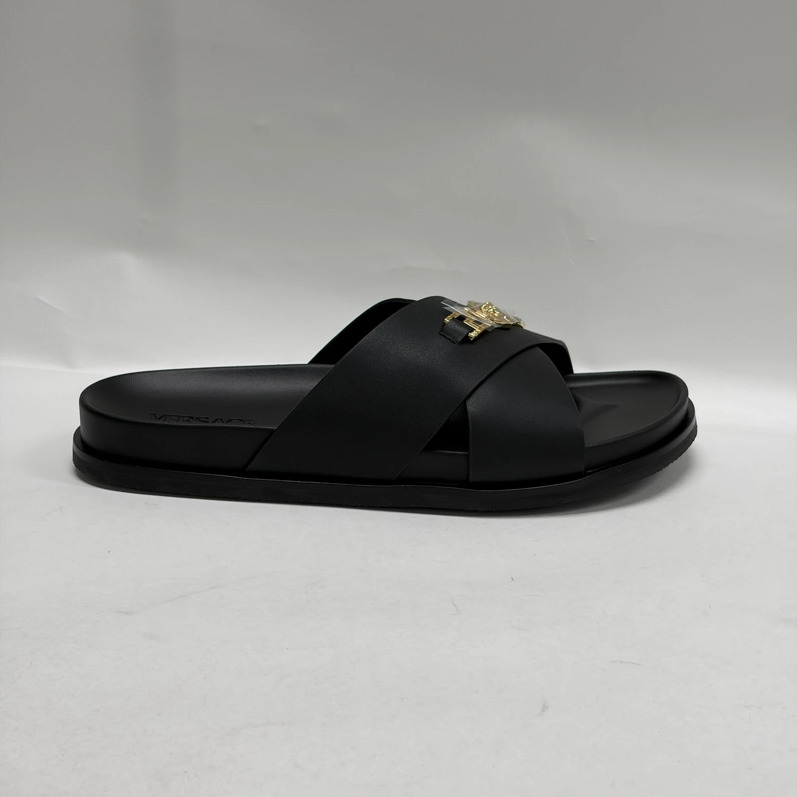 Versace Medusa Slide Black 1014647 1A02195 1B00V EU42 UK8