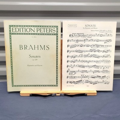 Johannes Brahms Sonaten Op. 120 Clarinet Piano Edition Peters 3896a Vintage