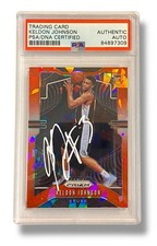 2019 Prizm Keldon Johnson San Antonio Spurs  Rookie Auth Auto PSA DNA Certified