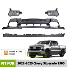 For 2022-2025 Chevy Silverado 1500 Front Lower Bumper Cover Deflector Fog lights