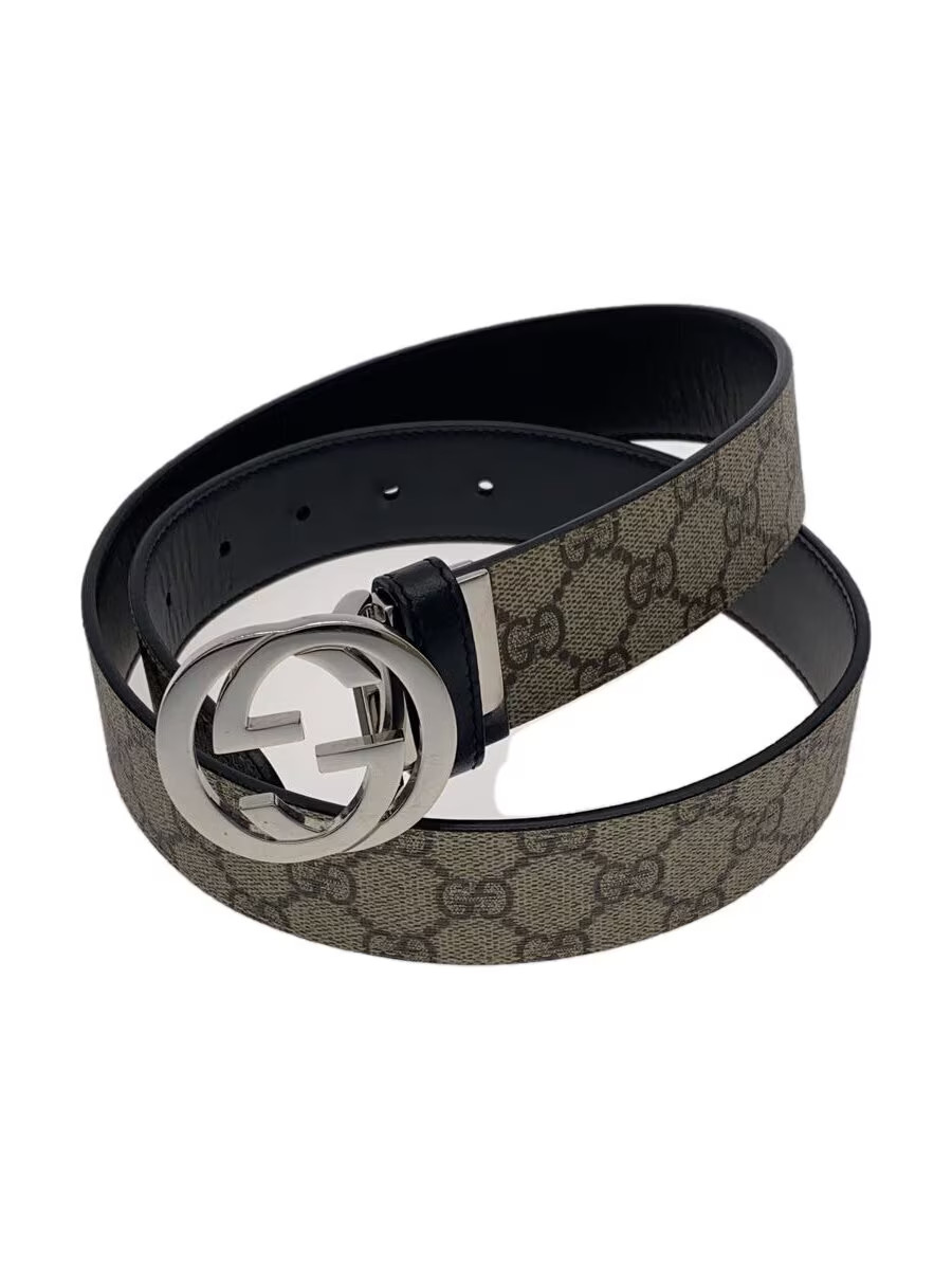 GUCCI Interlocking G Belt in Gray for Men 473030