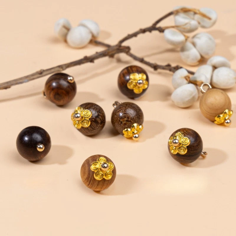 10x Wood Buttons for DIY Cheongsam Dress Tang Suit Button Sewing Accessory China - Image 2 of 4