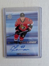 2015-16 SP AUTHENTIC HOCKEY SIGN OF THE TIME CURTIS LAZAR # SOTT-CL