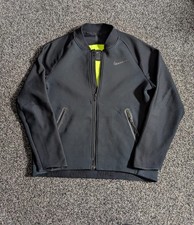 Nike Therma Sphere Max Jacket Mens Small Black Full Zip Fleece Dri Fit Track