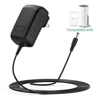 12V Charger Compatible with TP-Link Deco E3 AC1200 Whole Home Mesh WiFi