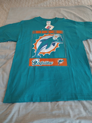 Vintage Pro player Miami Dolphins Large T Shirt 90s NWT Single Stitch 