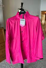 Womens Mossi Rain Suit Pink Rain Jacket and Pants Set Womens Size L
