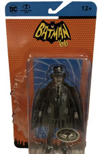 DC McFarlane Batman '66 Clock King Platinum Chase Ready To Ship Black And White