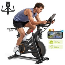 MERACH Magnetic Exercise Bike Heavy Duty Stationary Bike for Home Gym 300-350Lbs