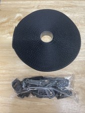 26Ft x 0.8In Adjustable Cable Straps with 30 Buckles, Free 26ft Long, Black