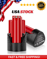 Upgraded 4.0Ah 2Packs Replacement for Milwaukee M12 12V Lithium Ion Battery, ...