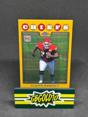 2008 Topps Chrome - Glenn Dorsey #TC228 Gold Refractor (RC) /199