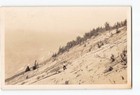 Arcadia Michigan MI RPPC Photo 1935 Climbing Mount Baldy Watervale Herring Lake — photo 1