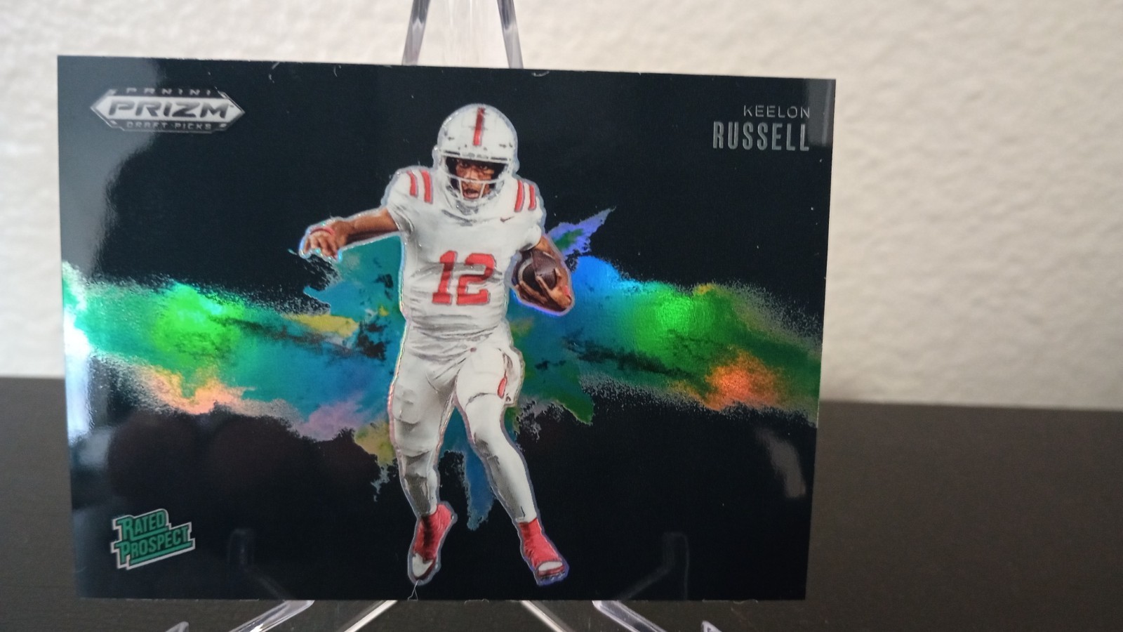 2025 Prizm Draft Picks Keelon Russell Color Blast SSP Case Hit Alabama