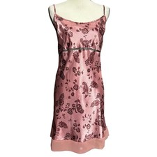 Delicates Slip L Mauve Paisley Nightgown