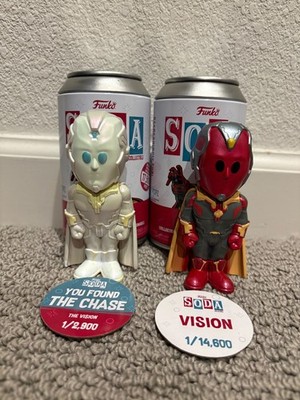 Funko Soda Marvel: Vision chase & common set (Chase comes w/protector)
