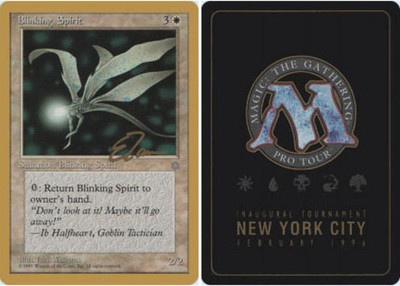 Blinking Spirit - Eric Tam - 1996 ~ Lightly Played Pro Tour B MTG Magic Ultimate