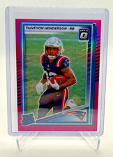 2025 Donruss Optic Rated Rookie TreVeyon Henderson Pink #248 Patriots