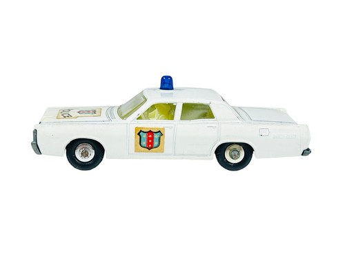 Matchbox Lesney No. 55 Mercury Police Car Hubcaps Blue Beacon w/E3 Box - Picture 2 of 12