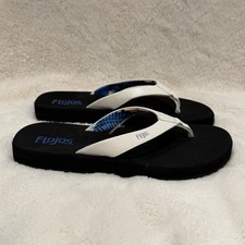 Flojos Flip Flops Womens Size 6 Memory Foam Sandals Beach Comfort Strap NWOT