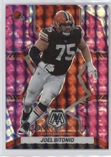 2022 Panini Mosaic Pink Camo Mosaic Prizm Joel Bitonio #225 0c6