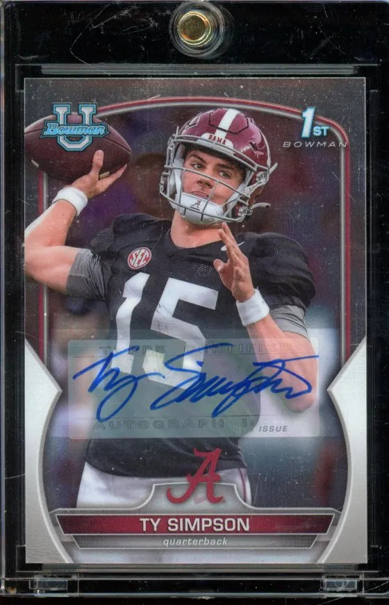 2022 Bowman U Chrome Ty Simpson 1st Auto