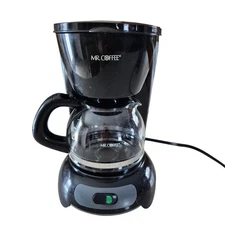 MR. COFFEE 4-5 cup switch coffee maker TF5 drip auto-pause black TESTED & WORKS