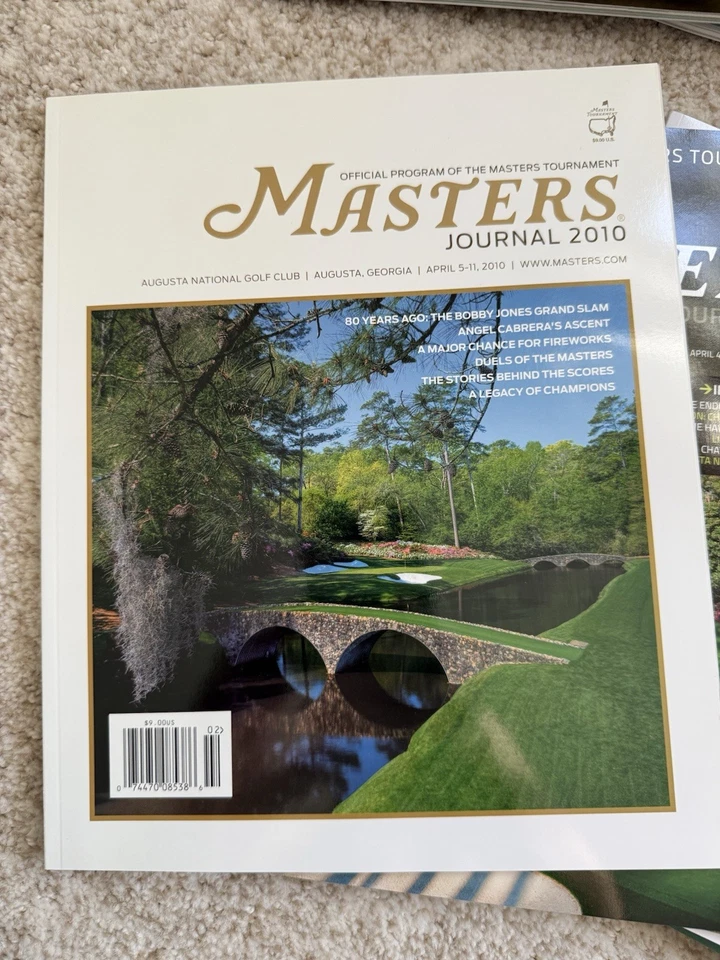 RARO Juego Completo de Diarios Masters (2010-2025) - Augusta National Golf Club Foto 2 de 4