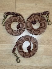 Leather Dog Leash 7.5f, for Large Dogs Heavy Duty, Soft Handmade Leat