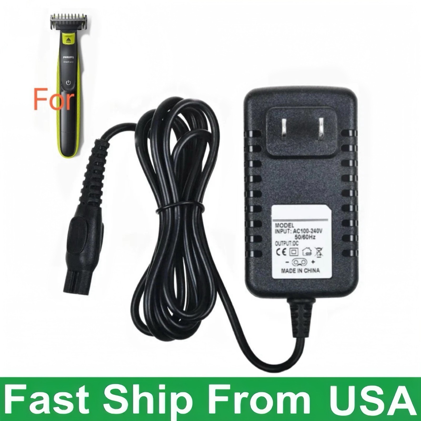 Philips Norelco A00390 4.3V Charger for OneBlade QP2520 MG3740