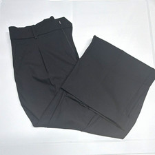 UNIQLO U Black Flat Front Dress Pants Straight Leg Pockets S 26-27x26 women