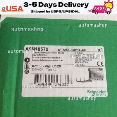 ONE NEW A9N18570 residual current device Vigi C120 4P 125A 300mA