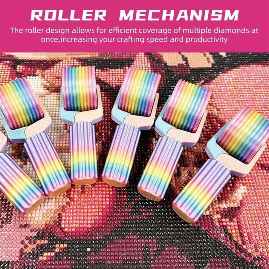 Herramienta de rodillo de pintura de diamantes impresa en 3D para herramienta hecha a mano hágalo usted mismo de diamantes hecha a mano Foto 4 de 4
